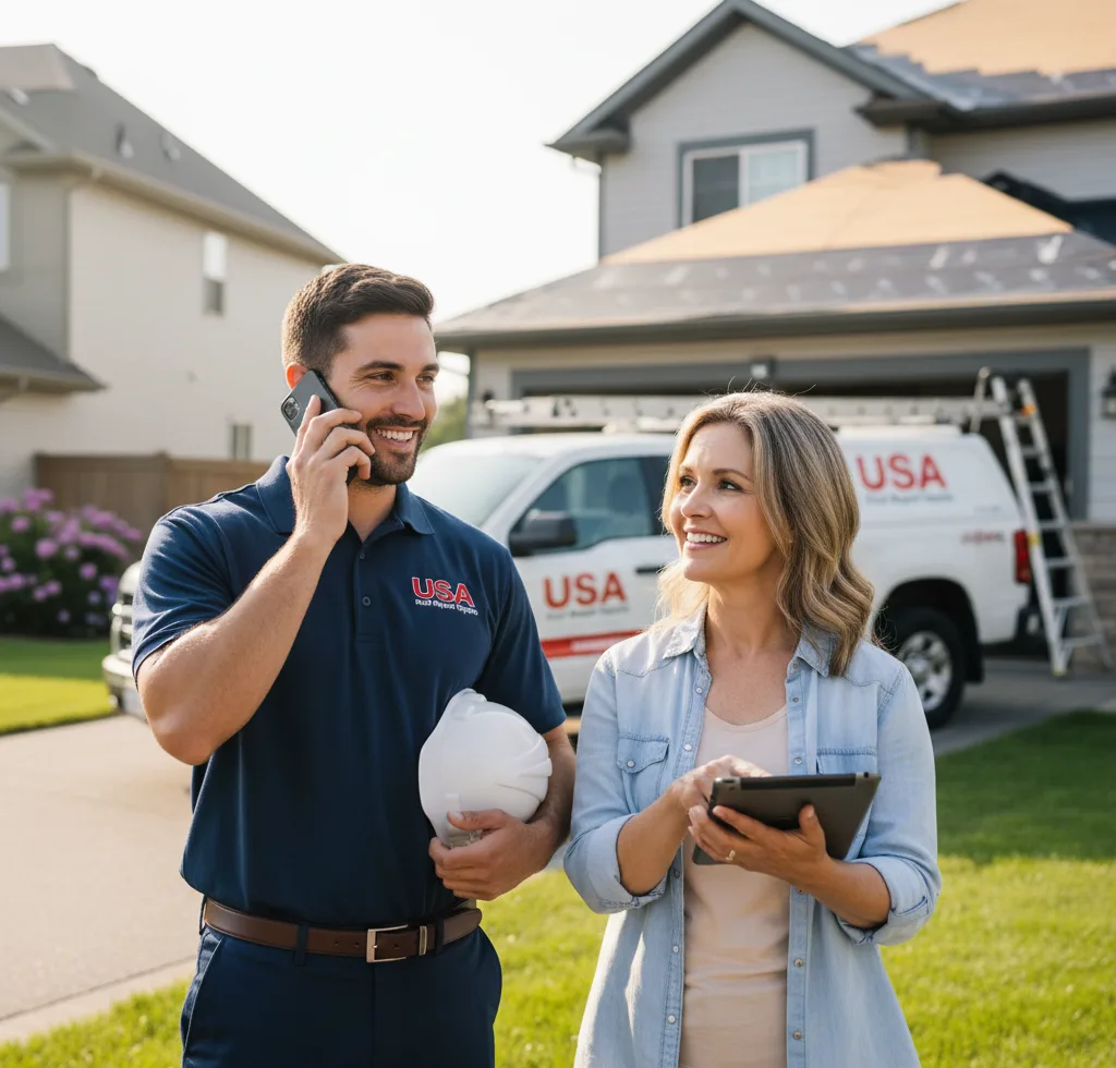 USA Roof Repair Experts customer support in Frankenmuth